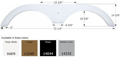 Jayco 5th Wheel Travel Trailer Fender Skirt FS1879