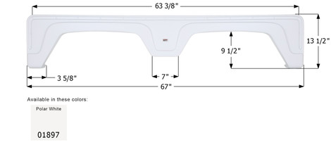 Glendale 5th Wheel Travel Trailer Fender Skirt FS1897