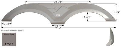 Keystone Tandem Fender Skirt FS2547