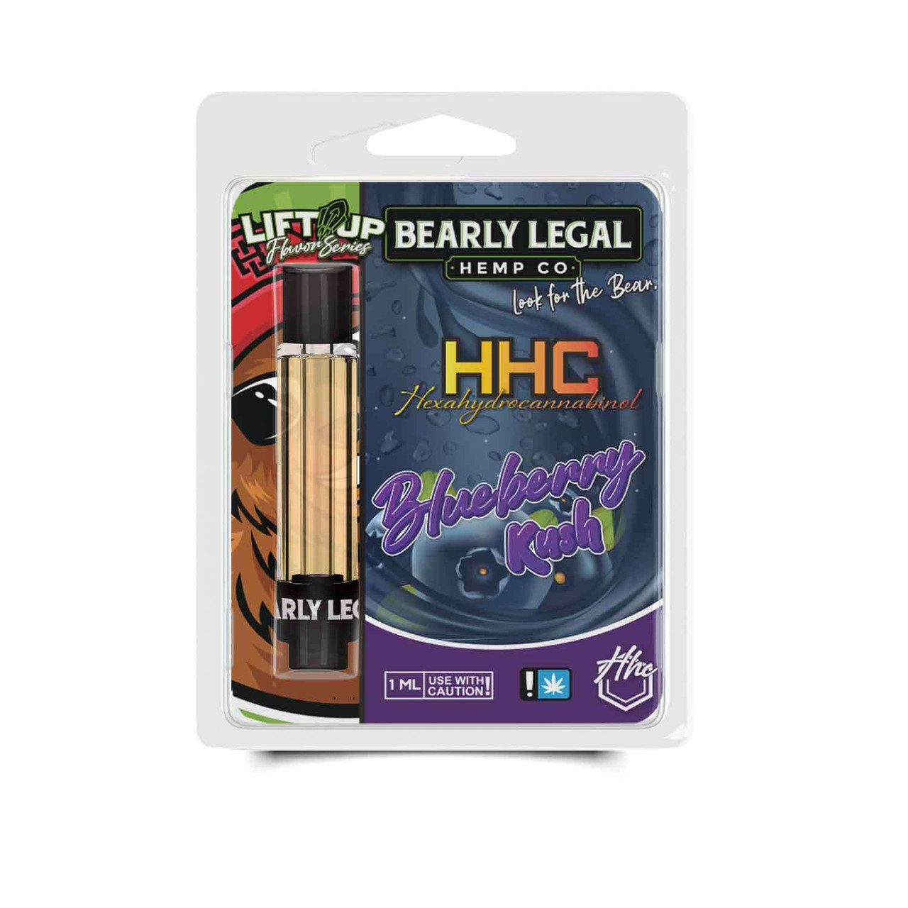 Blueberry Kush - 99% HHC Vape Cartridge - 1ml Tank
