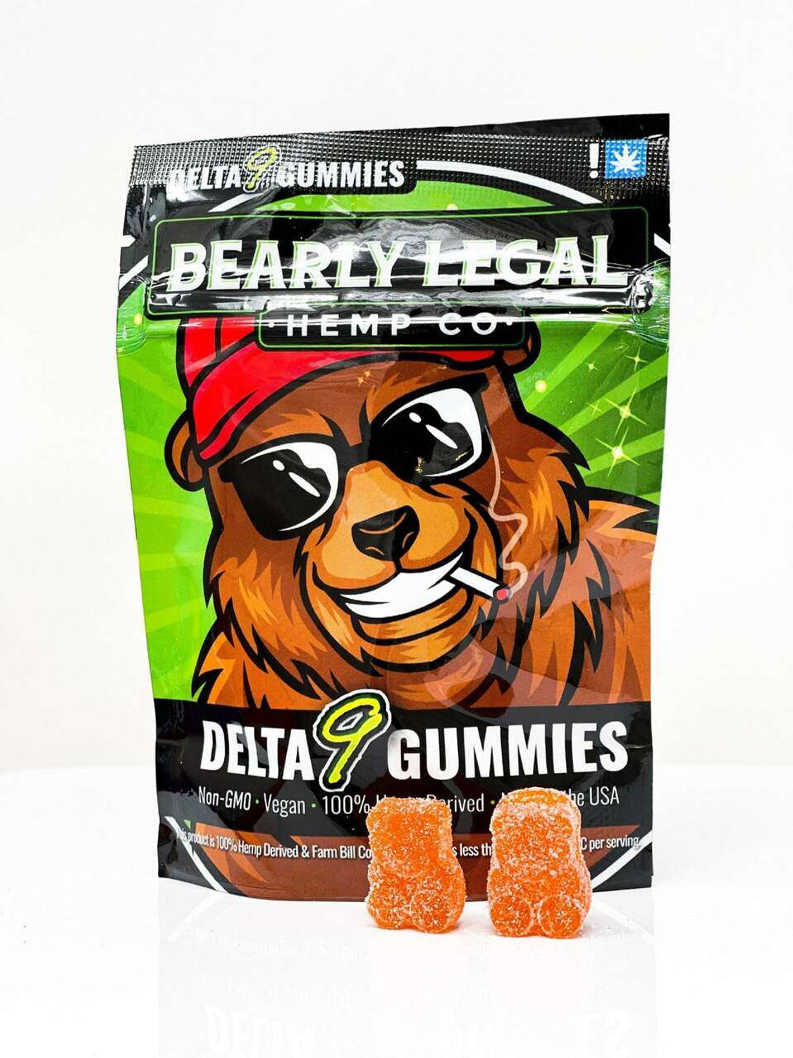 "Orange" Delta-9-THC D9 Gummy Bears - 10mg each - 10ct Gummies 20