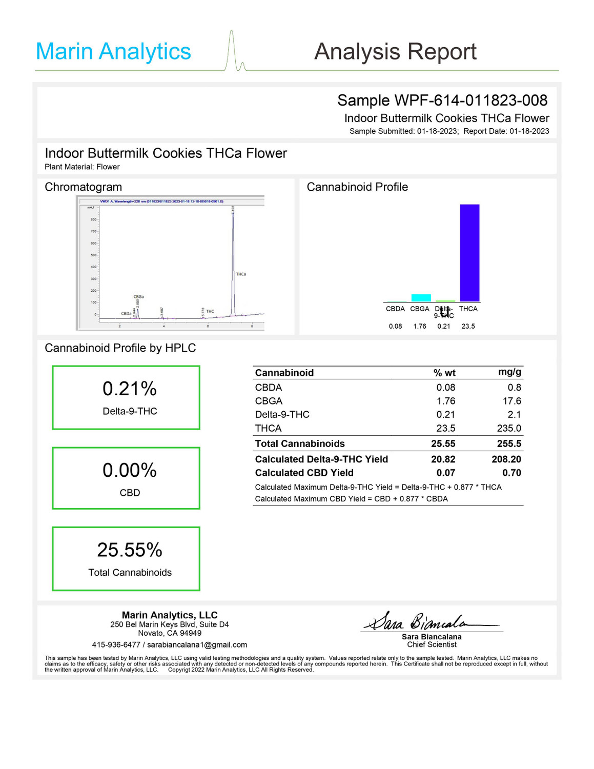 Pineapple High THCa Flower Buds