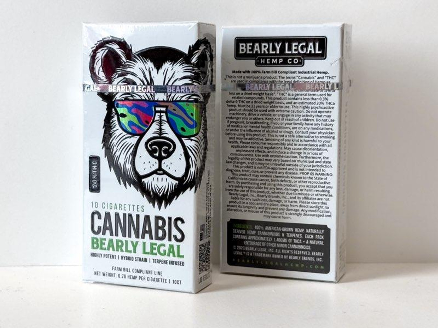 THCA Cigarettes dog walker preroll smokes, 20% | High Potency | Bearly Legal