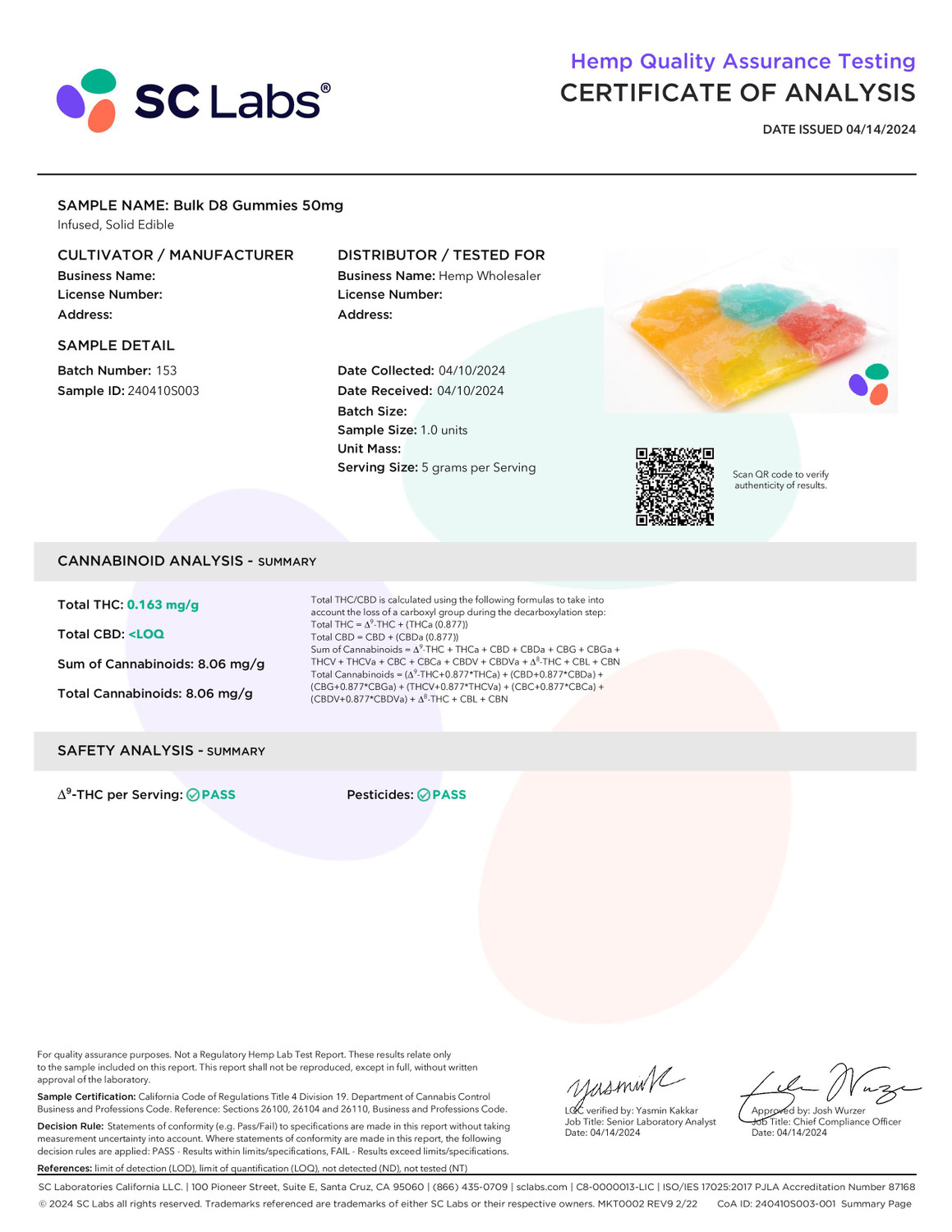 Delta 8 THC 50mg Gummies (1200mg D8) - 25 Pack - P.O.G. Delta 8 THC 50mg Gummies (1200mg D8) - 25 Pack - P.O.G.