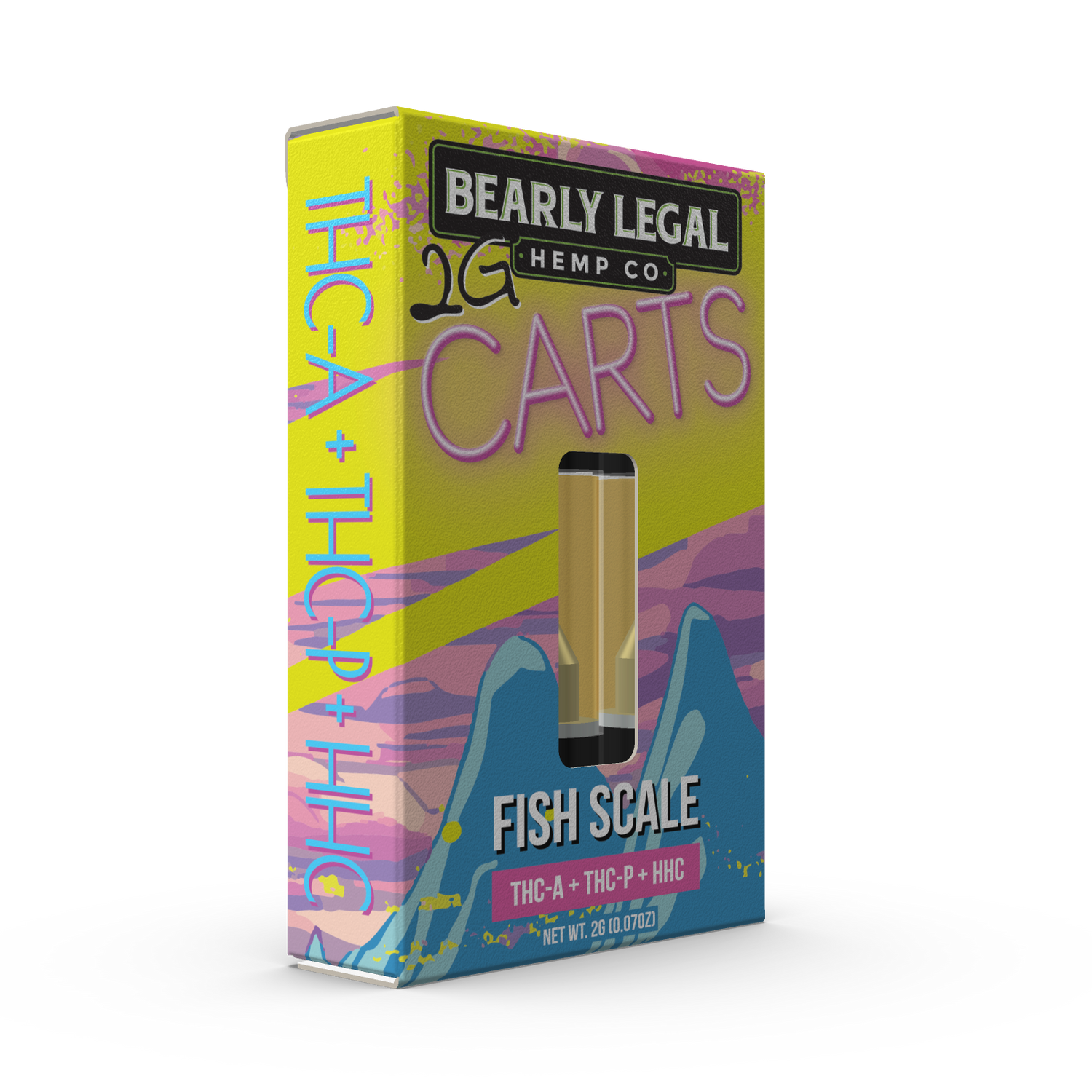 Bearly Legal 2g THCa/THCp/HHC Carts - Fish Scale