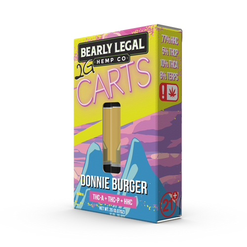Bearly Legal 2g THCa/THCp/HHC Carts - Donnie Burger