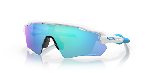 Oakley Radar EV Path Polished White/Grey Arm With Prizm Sapphire Lens