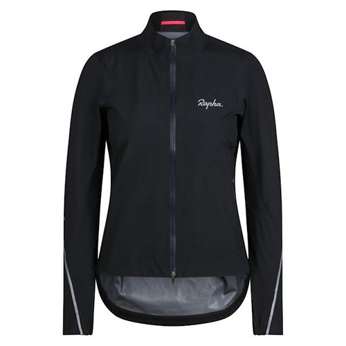 Rapha Womens Gore-Tex Rain Jacket - Black/Silver
