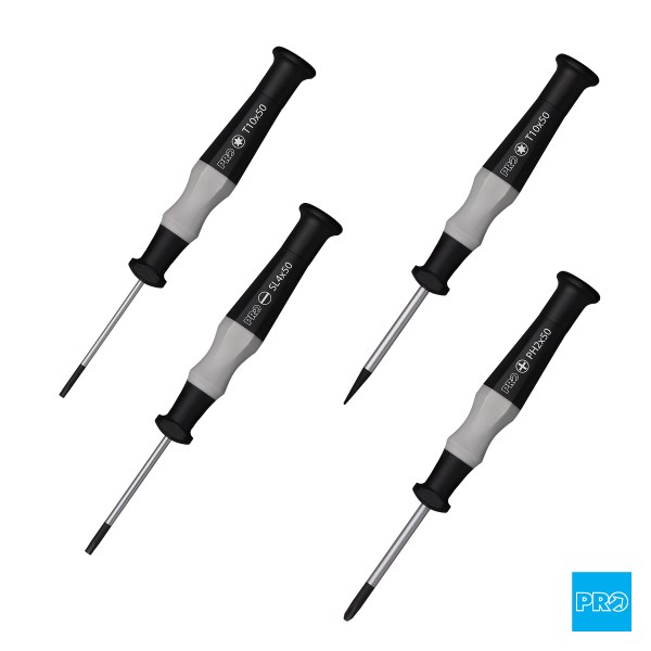 PRO SCREWDRIVER SET 2/2.5mm HEX JIS 1 & FLAT Kiwivelo