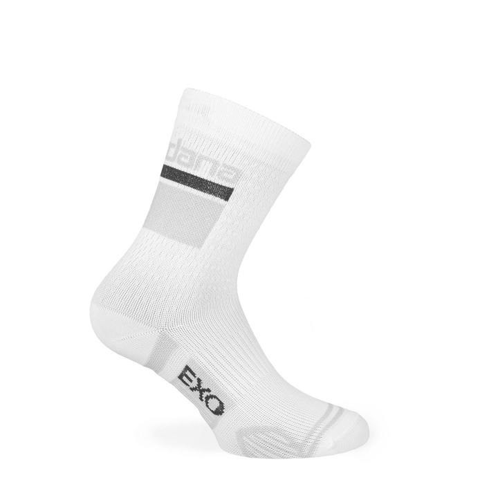 Image of Giordana EXO Tall Cuff Compression Sock White