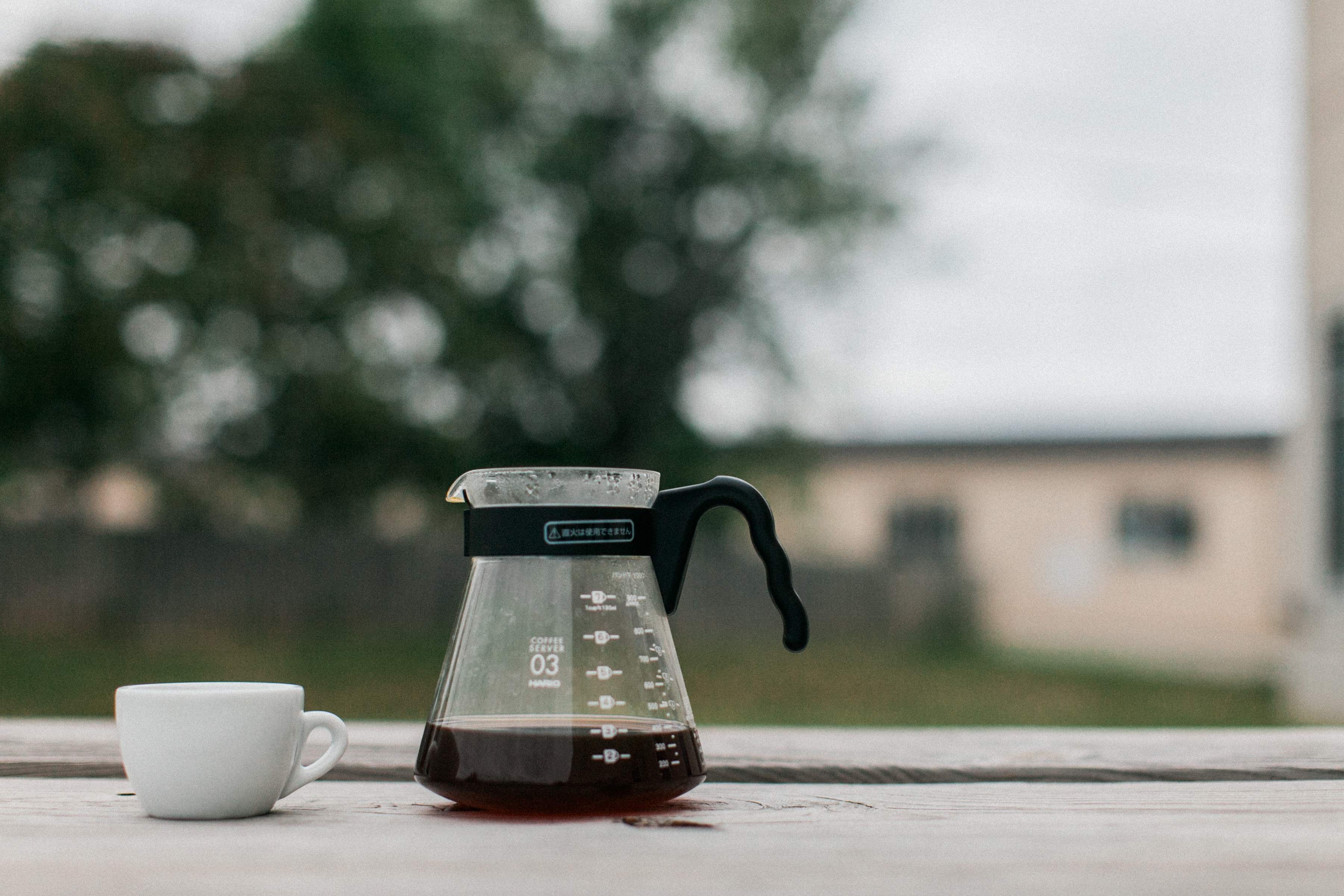 coffee server outdoors