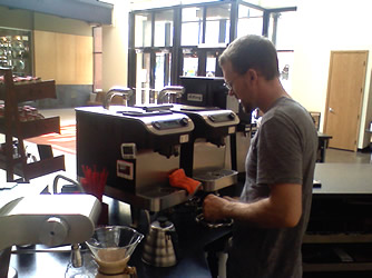 The Coffee Bar of Dogwood Coffee With Clovers And Uberboiler Dogwood Coffee and their coffee bar