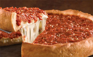 Giordano's famous Chicago pizza