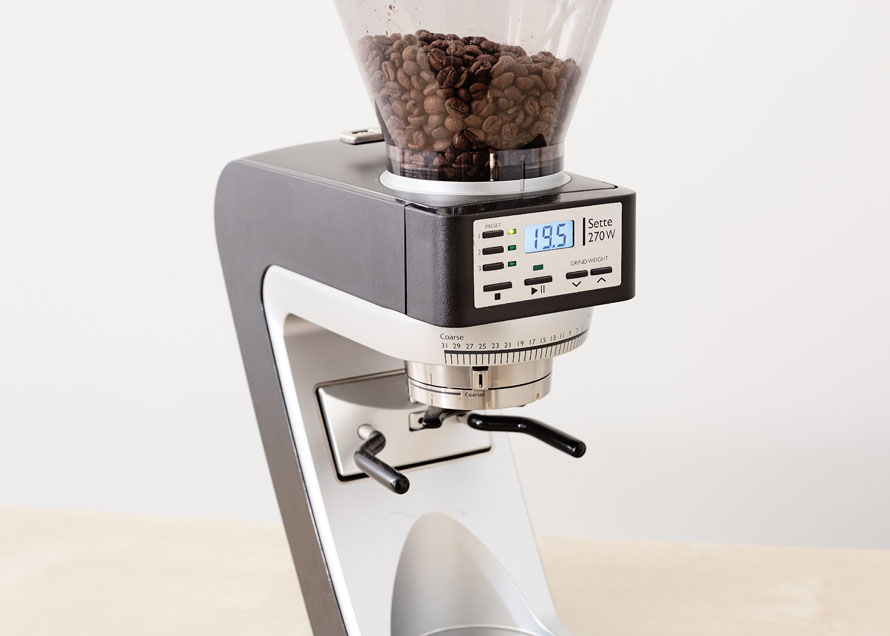 Programming buttons and grind adjustment for Sette grinders