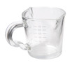 Side view of the Rhino Coffee Gear Double-Spouted Shot Pitcher.