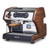 LUCCA A53 Mini V2 Espresso Machine (walnut, front)