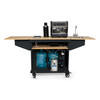 Klassy Kart Turn-Key Coffee Cart in Black (back bar)