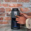 Baratza Encore ESP Pro Espresso and Coffee Grinder (pressing grind button)
