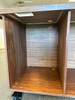 USED - FAIR | The Canvas Coffee Cart - by Louisville Fine Woodworking (Walnut) (Back left cabinet)
