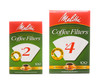 Melitta coffee filters size 2 and size 4