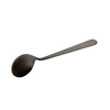Hario Cupping Spoon Kasuya Edition. Matte black stainless steel, back view. Prima Coffee Equipment