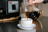 Hario V60 Range Server pouring coffee