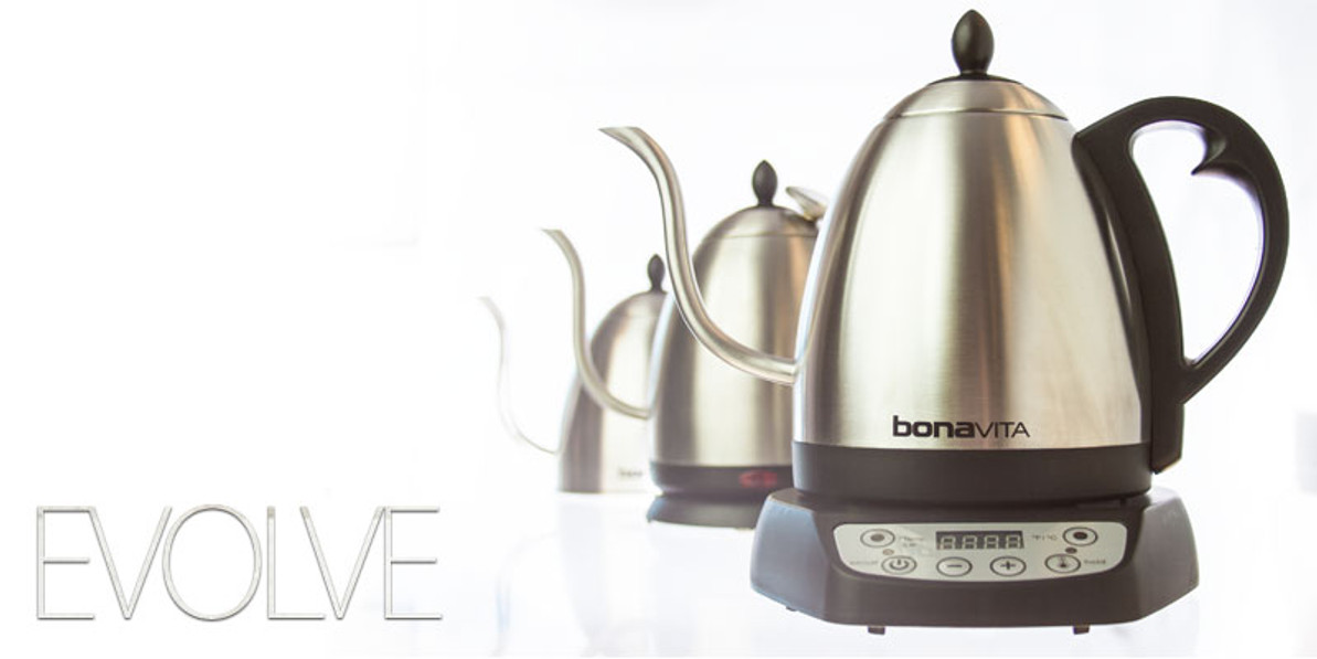 Bonavita Electric Kettle with Gooseneck Spout For Pour-Over