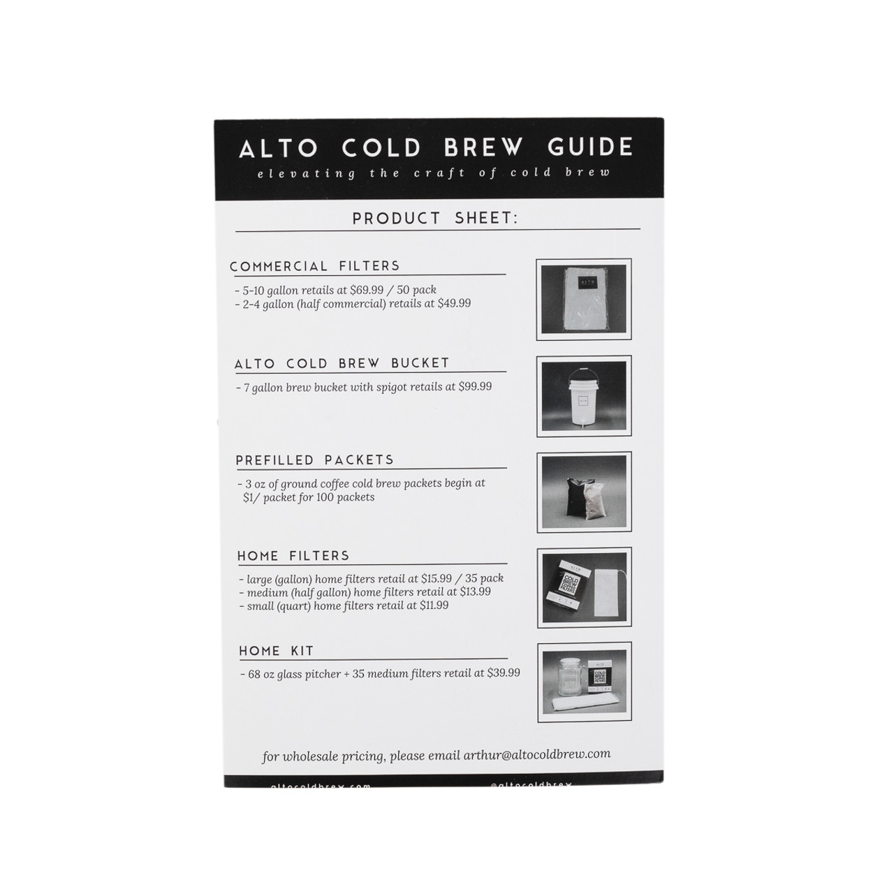 Alto Cold Brew Commercial Filter (10 pack)