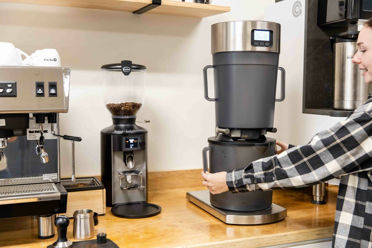 My coffee lab. OXO cold brewer and OXO burr grinder + this weeks