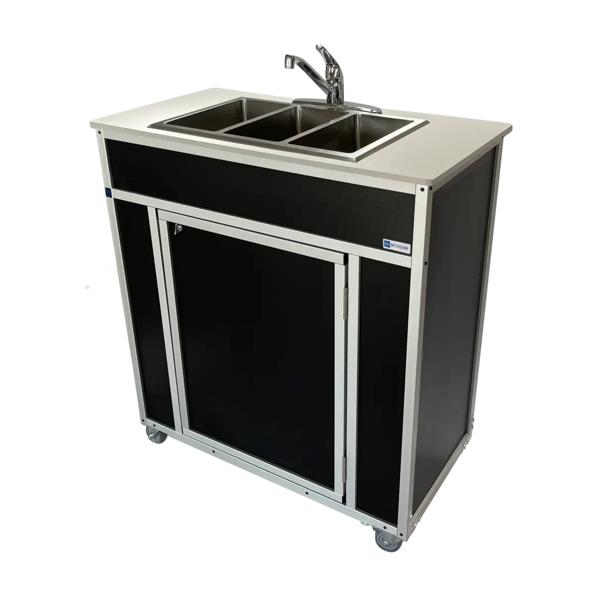 Monsam NSF Certified Portable 3-Compartment Sink | Prima Coffee