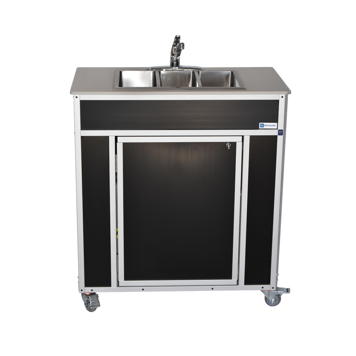 Monsam NSF Certified Portable 3-Compartment Sink | Prima Coffee