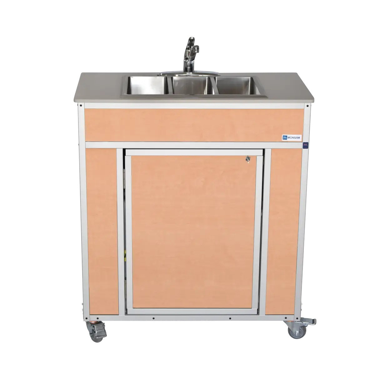 Monsam NSF Certified Portable 3-Compartment Sink | Prima Coffee