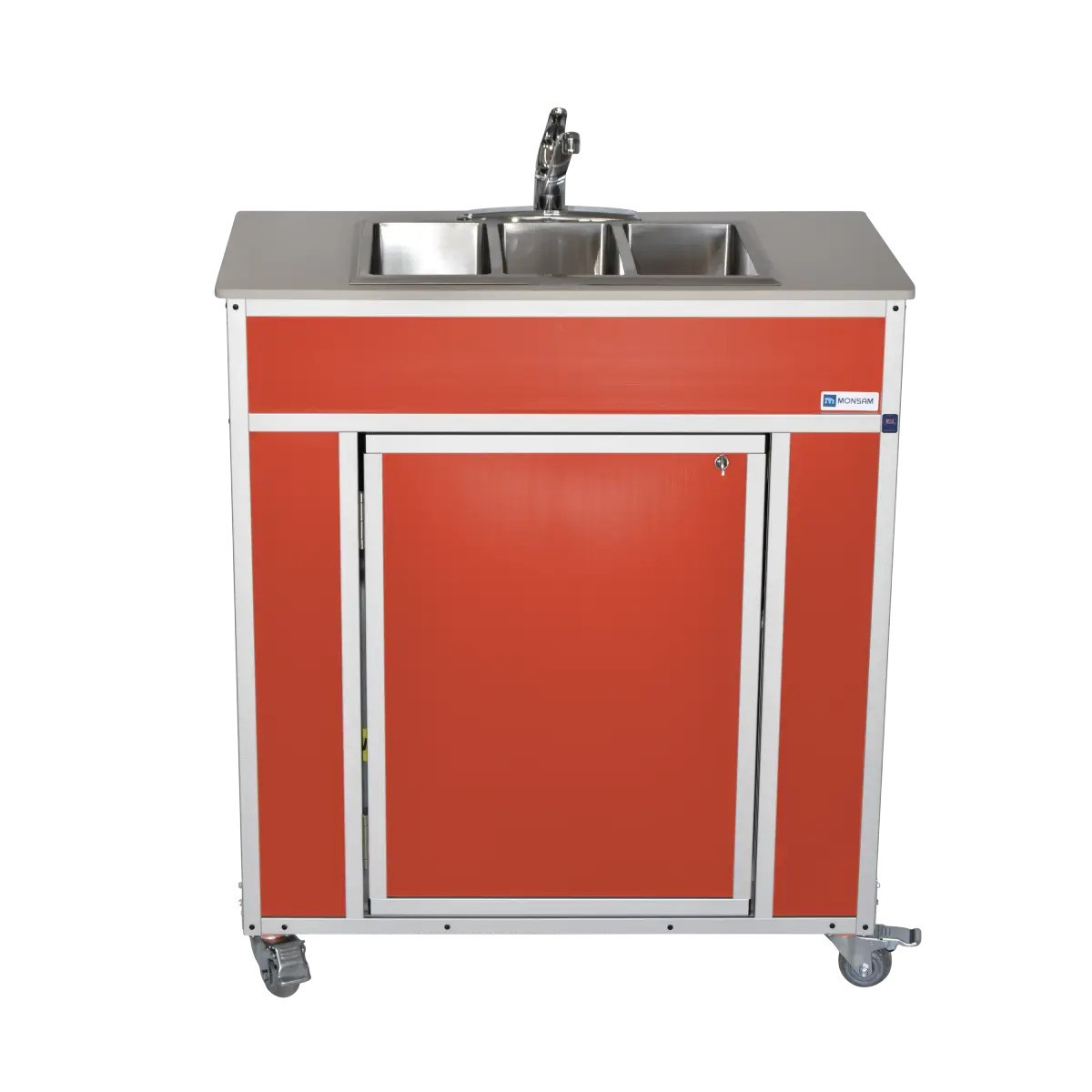 Monsam NSF Certified Portable 3-Compartment Sink | Prima Coffee