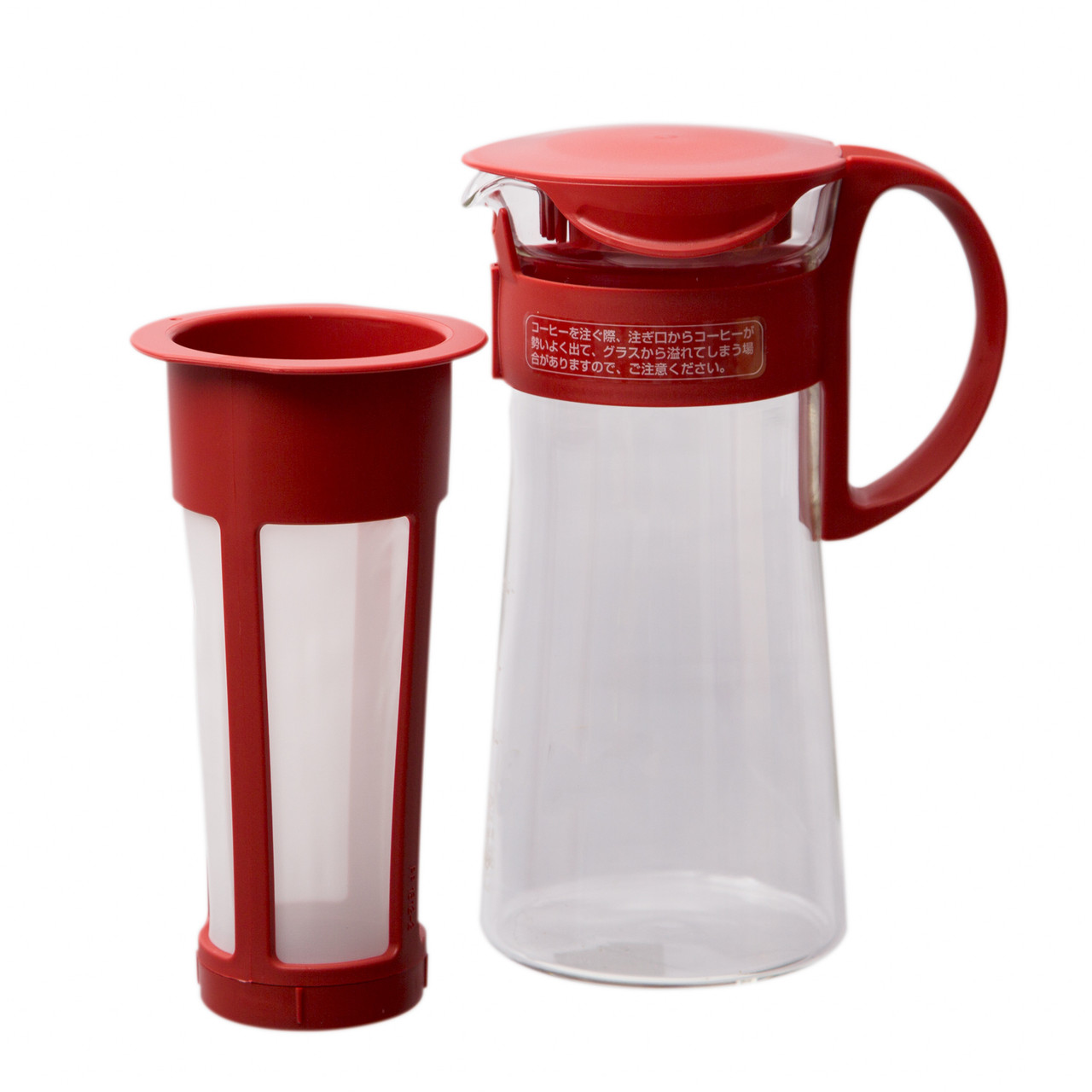 Hario Mizudashi Cold Brew Coffee Pot 600 ml. Red