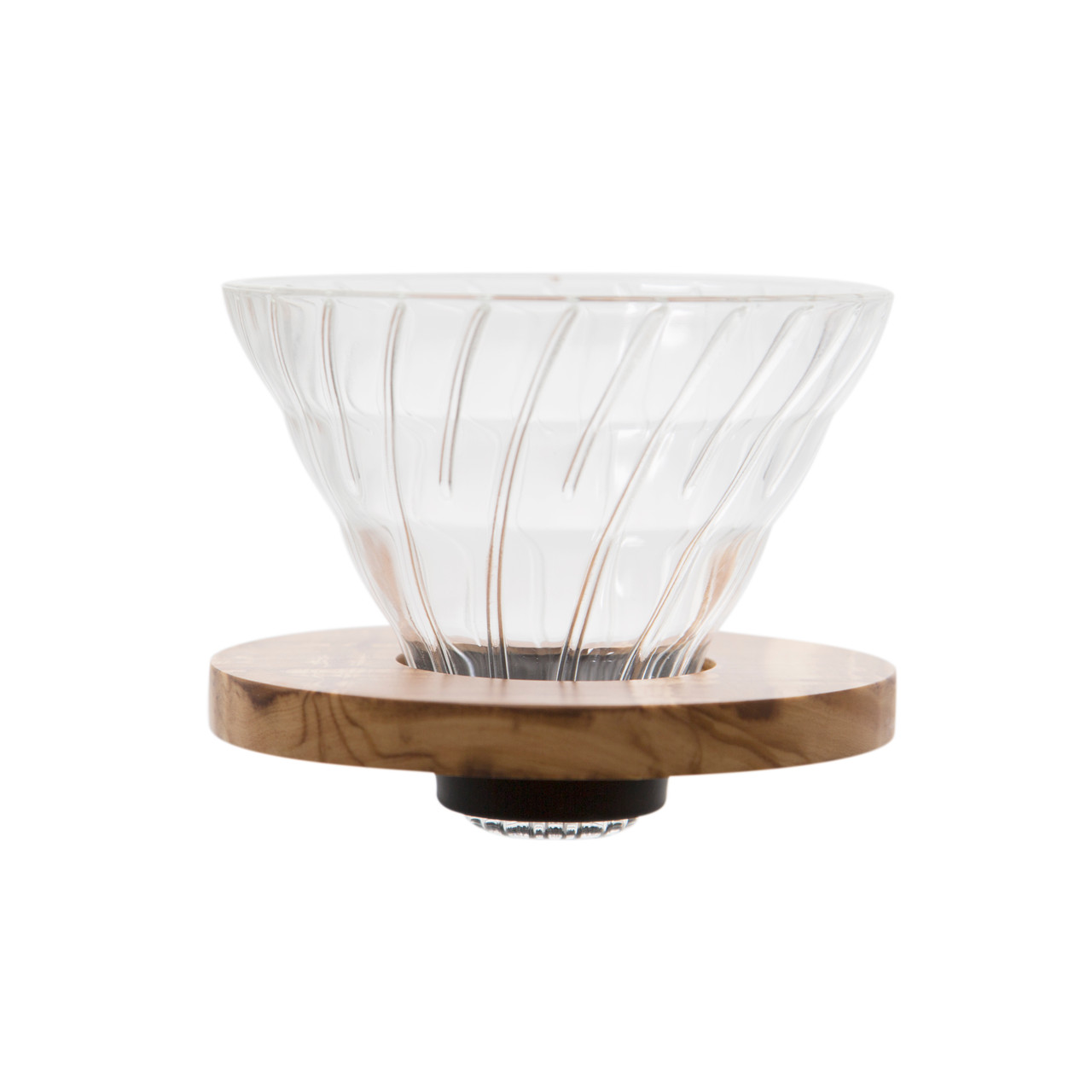 Hario V60 Glass Dripper with Olivewood 