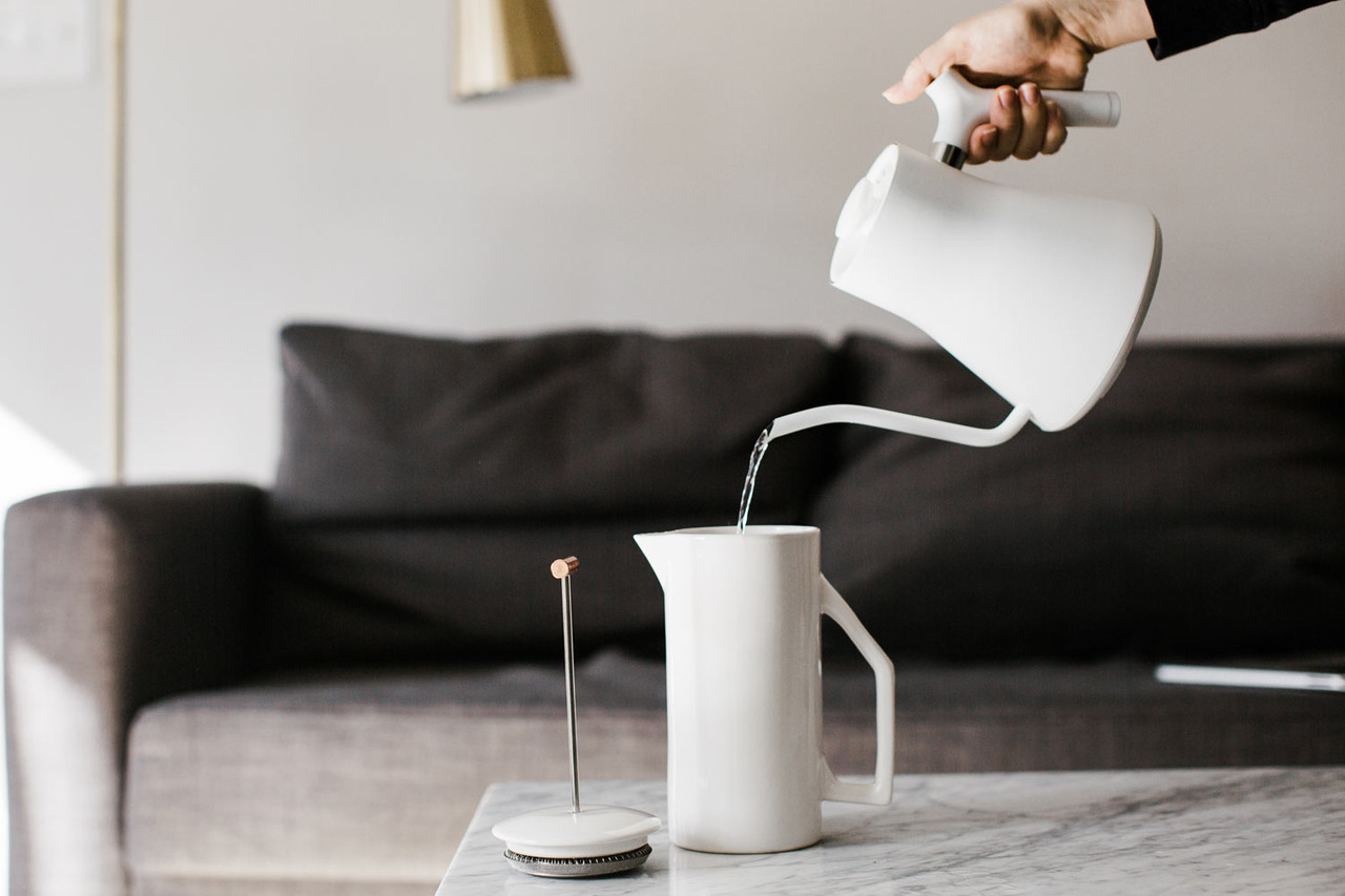 YIELD Crackle Ceramic French Press – Broome Street General Store