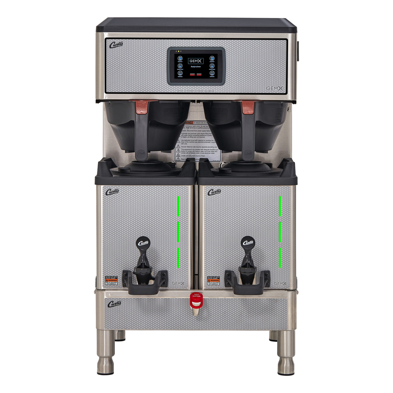 Curtis G4 GemX Gemini IntelliFresh Twin 1.5 Gallon Coffee Brewer with  FreshTrac Satellites - Best Price Guarantee!