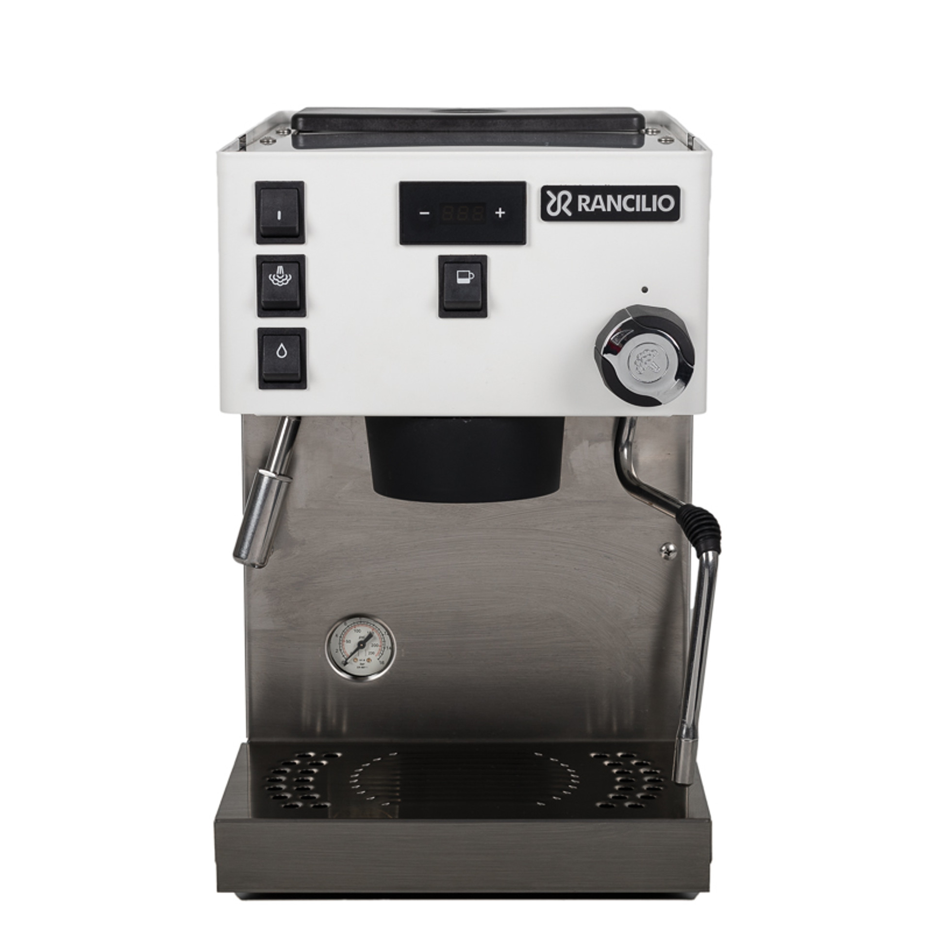 White Rancilio Silvia Pro X Espresso Machine