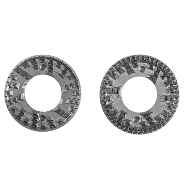 Top view of Ghost Tooth flat burrs for Apex manual grinder