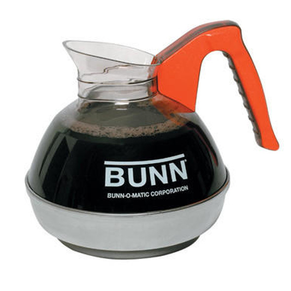  Bunn 64 oz Easy Pour Coffee Decanter Orange Handle 06101.0101 