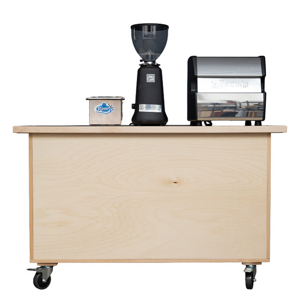 The Essential Coffee Cart Package (Finished Maple, Front)