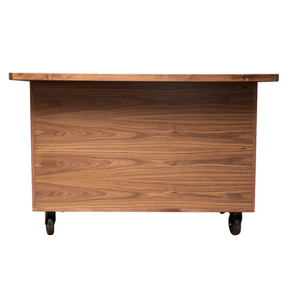 The Canvas Coffee Cart - by Louisville Fine Woodworking (Walnut, Front)