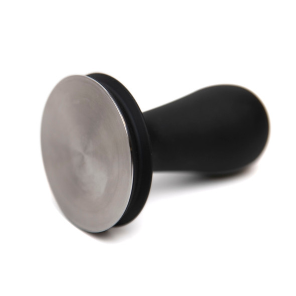 Black Barista Hustle Tamper on side - 3001MB58