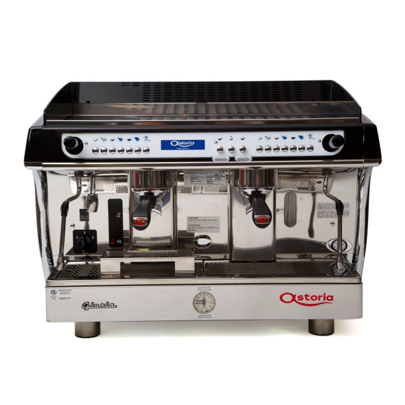 Astoria Gloria SAE 2 group automatic espresso machine front view.