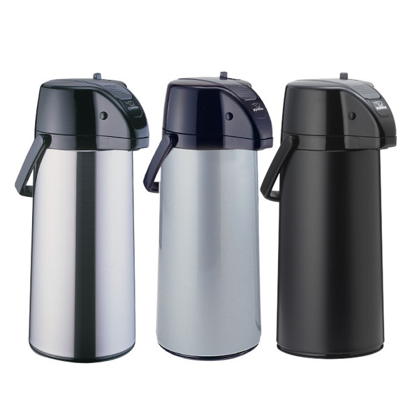 Zojirushi Premier Brushed Stainless Steel Air Pot Beverage Dispenser, 2.2 liter- AASB-22SB