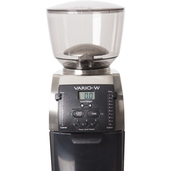 Baratza Vario-W Coffee Grinder Front View Control Panel