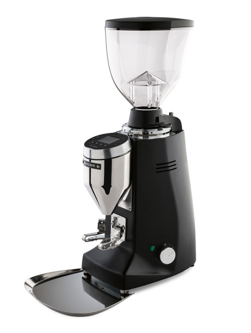 Mazzer Major V in black view from the front