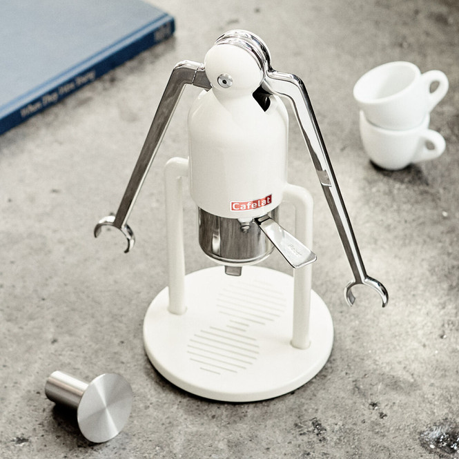 Cafelat Robot Manual Lever Espresso Maker - Cream White