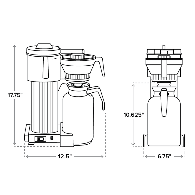 Technivorm Moccamaster CDT Grand Automatic Coffee Maker (60oz)