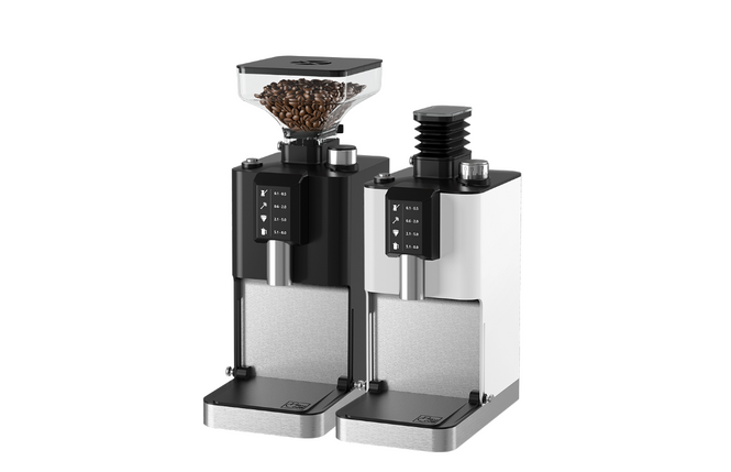 HeyCafe Jack Coffee Grinder (black and white)